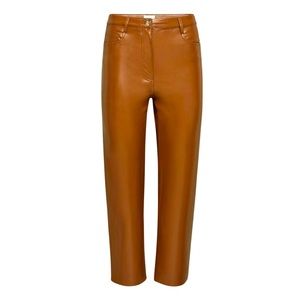 Aritzia Wilfred Melinia cropped vegan leather pant